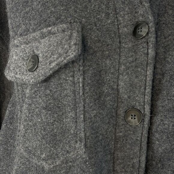 Black Tape Dex SZ X (0X) Fleece Jacket Button Up Long Sleeve Pockets Gray Womens - Picture 5 of 10